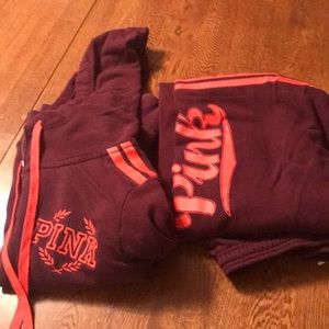 Medium hoodie, small sweatpants